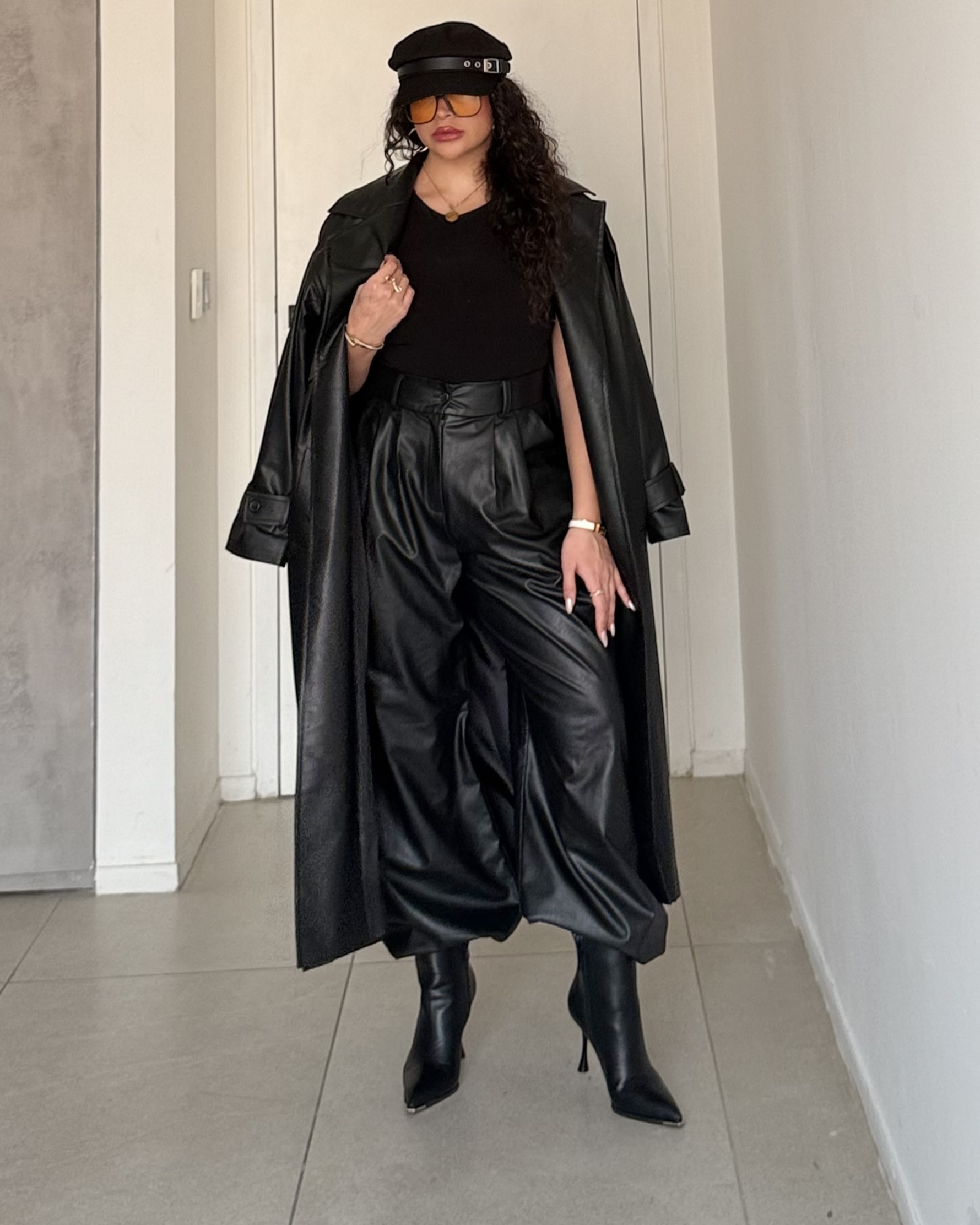 شلوار واید چرم سرنا - Image 7